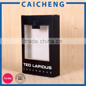 Hot Sale Custom Scarves Packaging Black Folding Box thumbnail-1