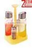 4pc Restaurant Salt and Pepper Shaker With Plastic Stand thumbnail-1