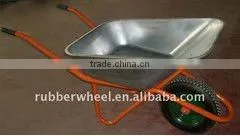 200kg Construction Single Wheel Steel Tray Wheelbarrow thumbnail-1