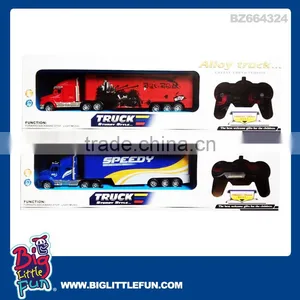 2 Channels Remote Control Container Truck Toys,die Cast Truck thumbnail-1
