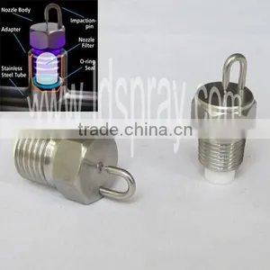 1/4,1/8 Stainless Steel Impinge Cooling Humidification Fog Fine Nozzle thumbnail-2