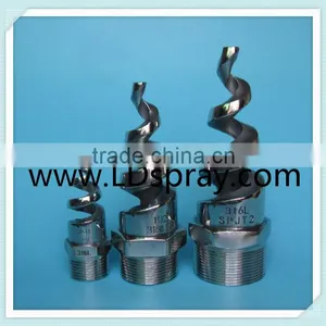 1/4"-4" Male BSPT EBW 3100 B3 SS Stainless Steel Brass /plastic Spiral Nozzle thumbnail-1