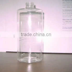 450ml Beautiful Clear PLA Plastic Lotion Bottles With Screw Opening, Welcome OEM thumbnail-1