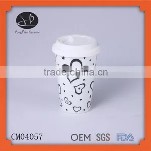 New Popular Double Wall,Tumbler With Lid China Coffe Mug, Valentine Wrap FREE thumbnail-1