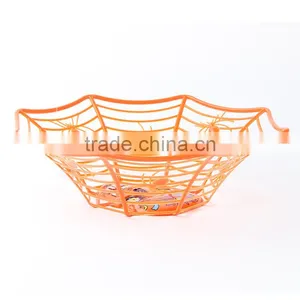 Plastic Halloween Spider Web Basket Fruit Basket thumbnail-5