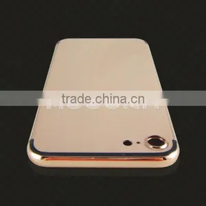Rose Gold Plated Mirror Back Cover, 24k Gold Plated Pink Housing for IPhone 7 thumbnail-4