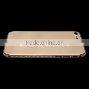 Gold Plated Back Housing, Diamond Back Cover for IPhone 7 Gold Housing thumbnail-5