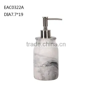 Superior Concrete Home Decoration Bathroom Set With Lotion Dispenser and Soap Dish thumbnail-2