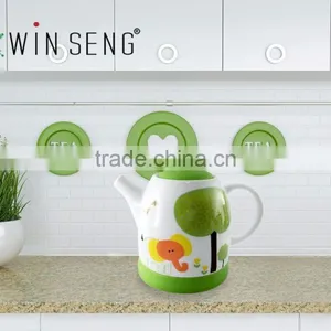 Elegant Hot Ceramic Coffee Tea Pot Sets thumbnail-6