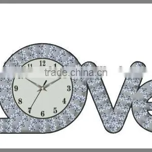 Modern Design Crystal Clock Decorative Wall Clock thumbnail-1