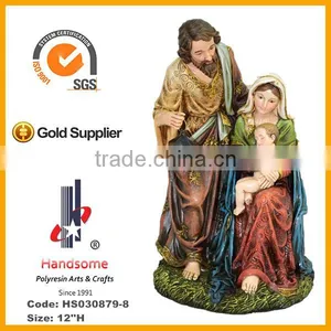 12 Inch Holy Family Polyresin Craft Religious Statues thumbnail-4