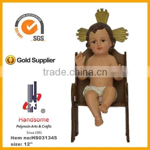 8 Inch Catholic Religious Polyresin Baby Jesus Figurine thumbnail-6