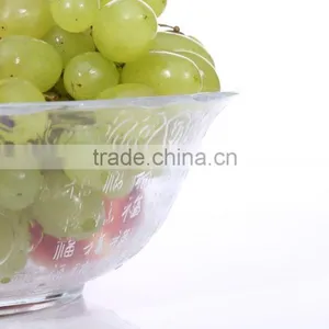 Custom Logo Chinese Pattern Cheap Clear Crystal Glass Decorative Bowls thumbnail-2