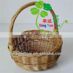 Delicate Small Cheap Wicker Basket With Handle Wholesale thumbnail-1
