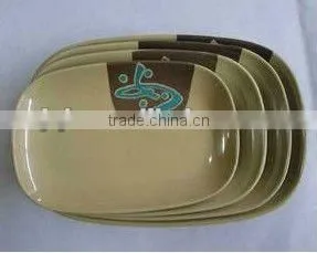 100% Melamine Plate Plastic Tray Oval Shape With SGS Certificate thumbnail-1