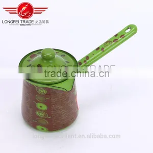 2016 Best Selling Hot Desing Useful Enamelmilk Pot/enamel Boiling Pot/ Enamel Coffee Pot thumbnail-2