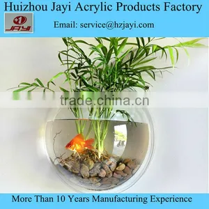 Factory Supply Small Wall Hanging Mounted Fish Bowl/round Fish Tank thumbnail-1