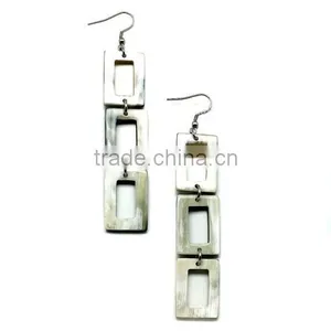 Bulk Horn Earrings, Water Buffalo Jewelry Set, Handmade in Vietnam thumbnail-4