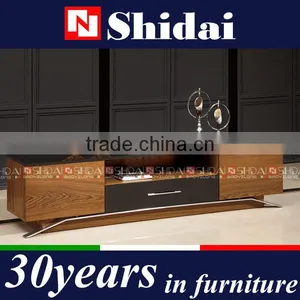 tv Lcd Wooden Cabinet Designs, Lcd tv Cabinet Design, Black tv Cabinet E-812 thumbnail-1