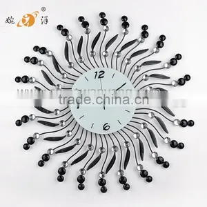 2016 European Style Home Decration Diy Metal Wall Clock thumbnail-1