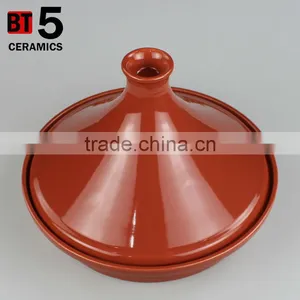 10" Brown Color Personalized Ceramic Moroccan Tagine thumbnail-4