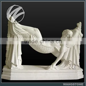 Naked Sleeping Lady Hand-carving Stone Statue thumbnail-1