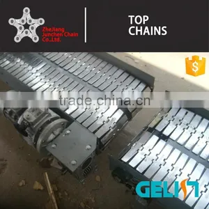 820 Single Hinge Straight Running Stainless Steel Flat Top Chain thumbnail-2