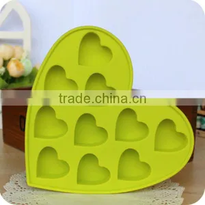 Fancy Ice Cube Trays 10 Cavities Heart Ice Mould Silicone Ice Maker thumbnail-1