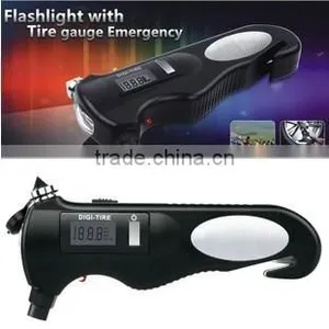 Promotional Portable Digital Tire Pressure Gauge With LED Flashlight thumbnail-2