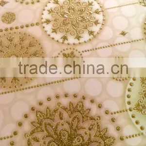 Window Decoration Vinyl Sticker, Gold Color Way Decoration Window Sticker Home Decoration thumbnail-1