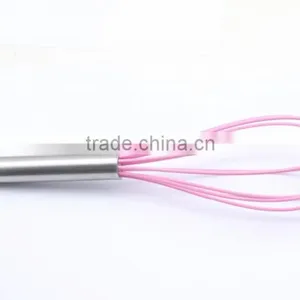 548-9C SILICONE EGGBEATER WITH STAINLESS STEEL HANDLE ,HIGH QUALITY EASY-CLEAN EGGBEATER, thumbnail-1