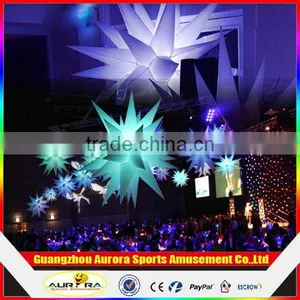 Hanging Inflatable Lighting Decoration/lighting Led Star for Party Decoration thumbnail-1