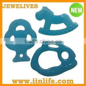 Various Funny Shape Transparent Silicone Baby Teether thumbnail-1