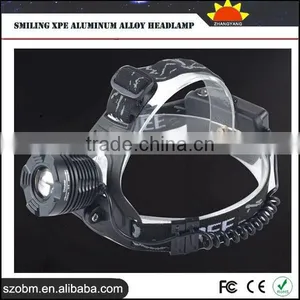 Rechargabel High Power Smiling XPE Aluminum Alloy Headlamp thumbnail-3