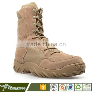 Lace Up Beige Military Desert Boots Combat thumbnail-5