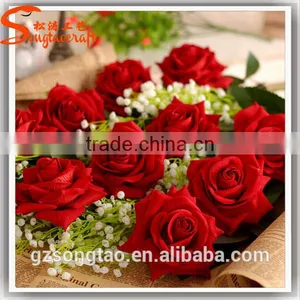 Hot Sale in China Artificial Flower Decor Wedding Artificial Chinese Rose Flower Fake Decoration Flower Decoration thumbnail-5