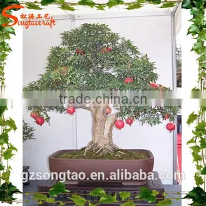 Artificial Plants and Trees/china Supplier Artificial Red Pomegranate Bonsai Tree thumbnail-1