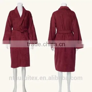 100% Cotton Terry Bathrobe Hotel Robe,100% Organic Cotton Hotel Bathrobe,nightwear Gown thumbnail-4