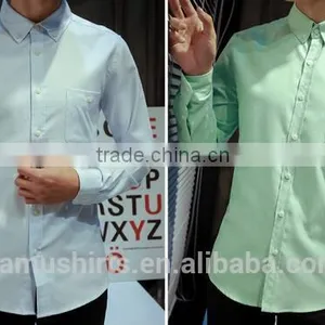 Button Down Collar Mens Oxford Shirts Slim Fit Casual Dress Shirts thumbnail-2