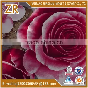 King Size 3d Printed Bed Sheet Fabric/4 Pieces thumbnail-1