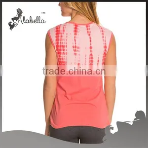 Wholesale China Supplier Sportswear Sleeveless T-shirt for Women and Girls thumbnail-2
