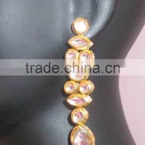 Kundan Pachi Pendant EARRING Set thumbnail-5