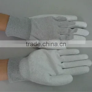 PU Palm Coated Esd Gloves for Industrial Use thumbnail-1