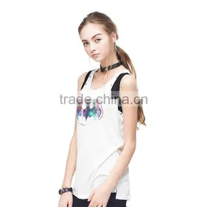 Design Latest Fashion Women Custom Printed Crop Tops thumbnail-2