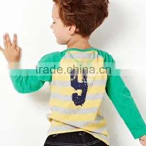 Half Open Collar Cotton t Shirt With Raglan Sleeves thumbnail-3
