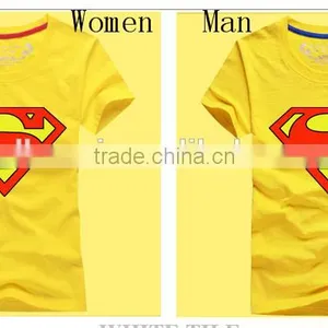 New Cheap Wholesale Pure Cotton Printed t Shirt for Couples thumbnail-3