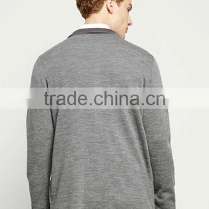 2017 Highquality Knitted Patterns Aztec Mens Chenille Design Cardigan Sweater for Wholesale thumbnail-3