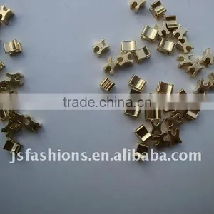 Brass 3# Moveable Zipper Bottom Stop thumbnail-1