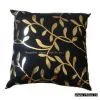 Golden Printed Black Cushion thumbnail-1