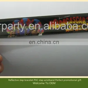 CG-BR342 Popular PVC Slap Bracelet Wristband Perfect Promotional Gift thumbnail-1